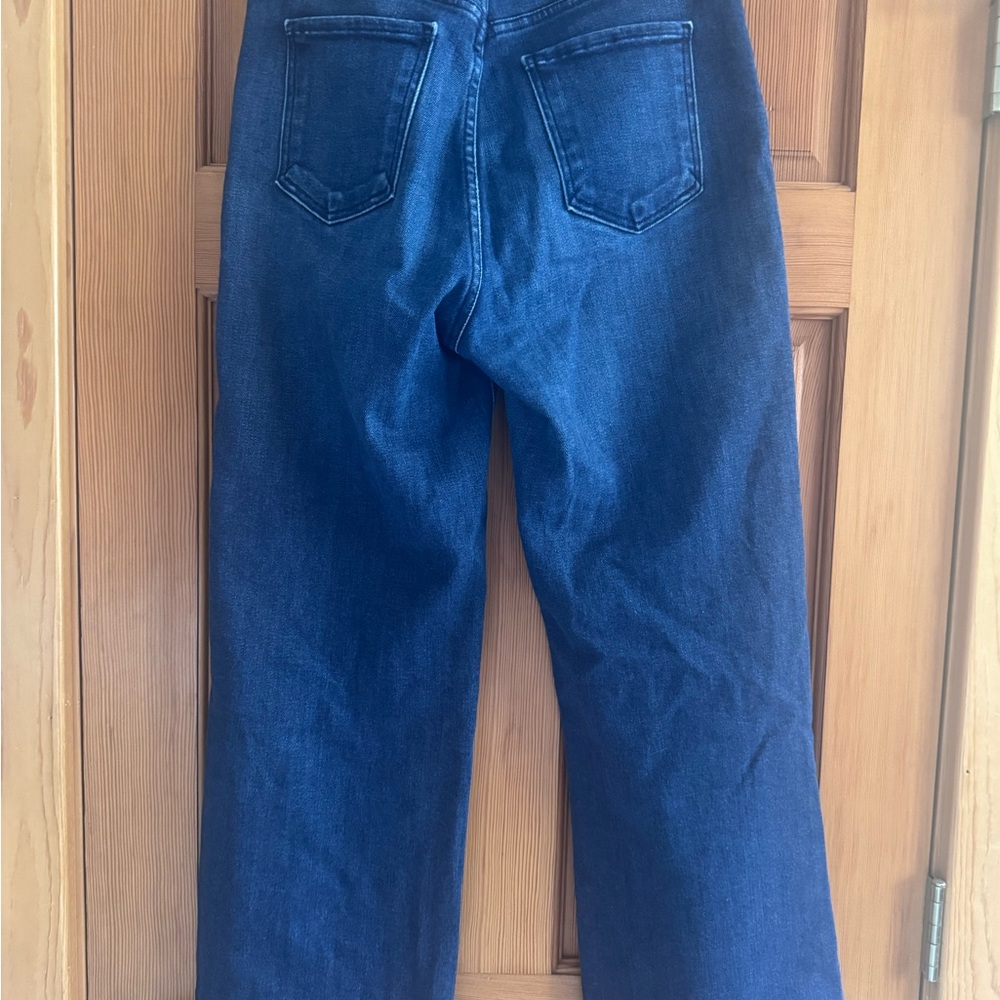 Just Black Denim the Patch Pocket wide Leg Medium Blue Wide-Leg Women's Jeans 28 - Picture 12 of 15